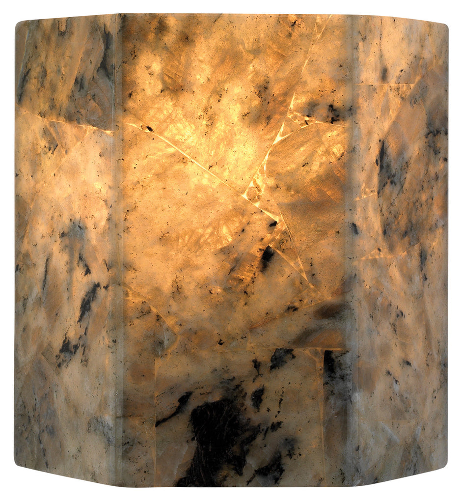 Borealis Hexagon Wall Sconce-Grey