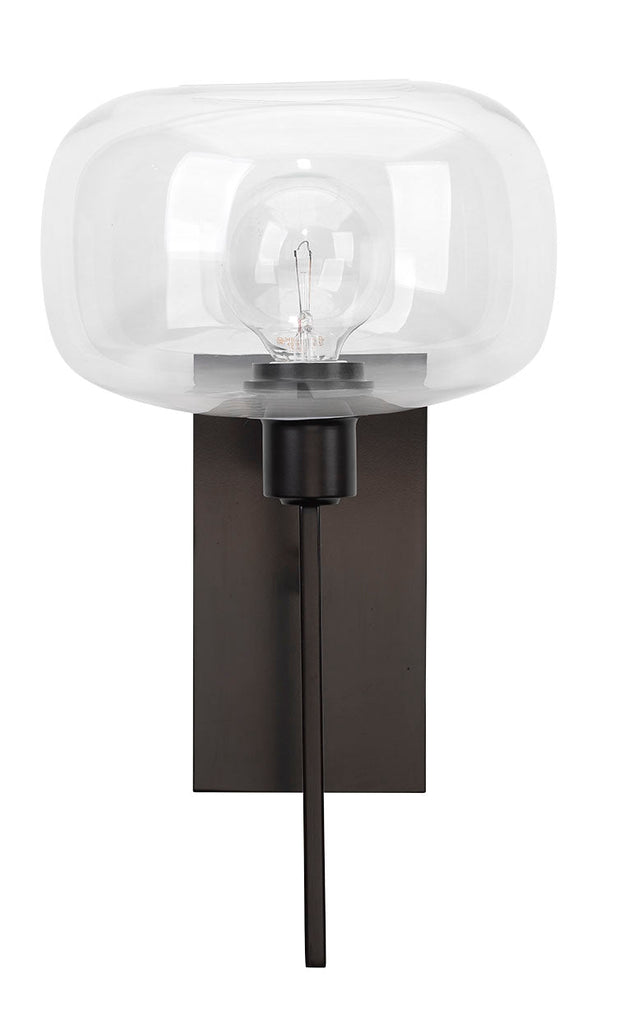 Scando Wall Sconce-Oil Rubbed Bronze-Clear Glass