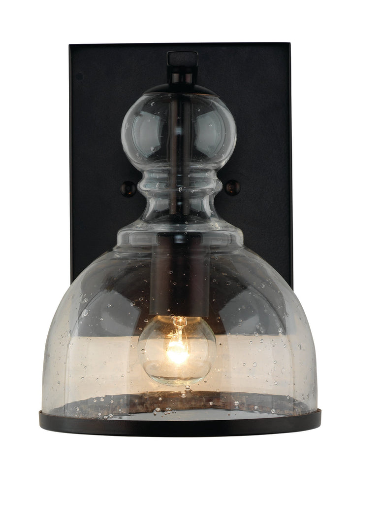 St. Charles Wall Sconce-Oil Rubbed Bronze-Clear Glass