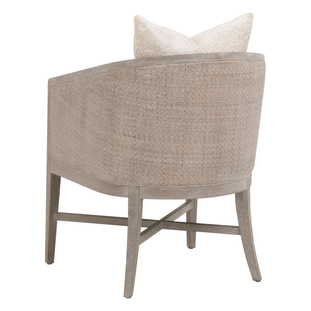 Mcguire Arm Chair - Livesmart Gellar-Linen, Natural Grey Oak & Cane