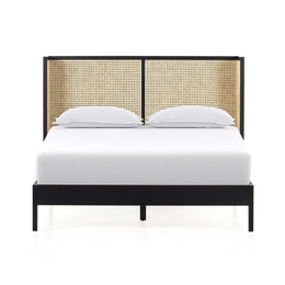 Antonia Cane Bed - Brushed Ebony