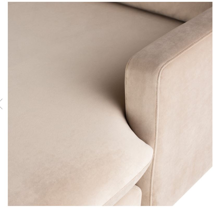 Anders Sectional Sofa - Nude, 117.3in