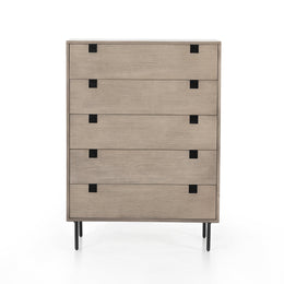 Carly 5 Drawer Dresser-Grey Wash by Four Hands