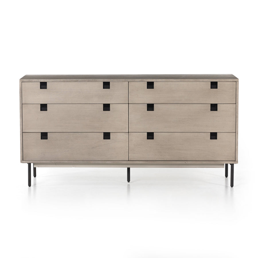 Carly 6 Drawer Dresser-Grey Wash by Four Hands