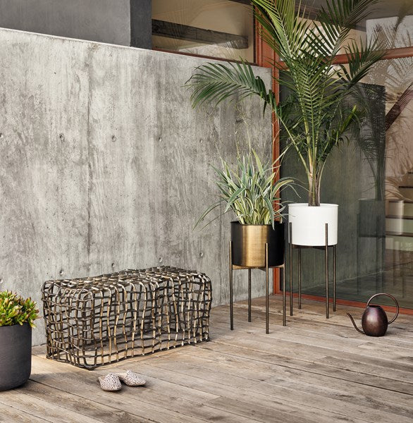 Jed Planter-Weathered Brass