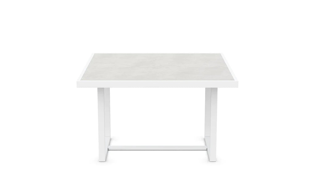 Pavia - 48" Dining Table - White - Helena Dekton