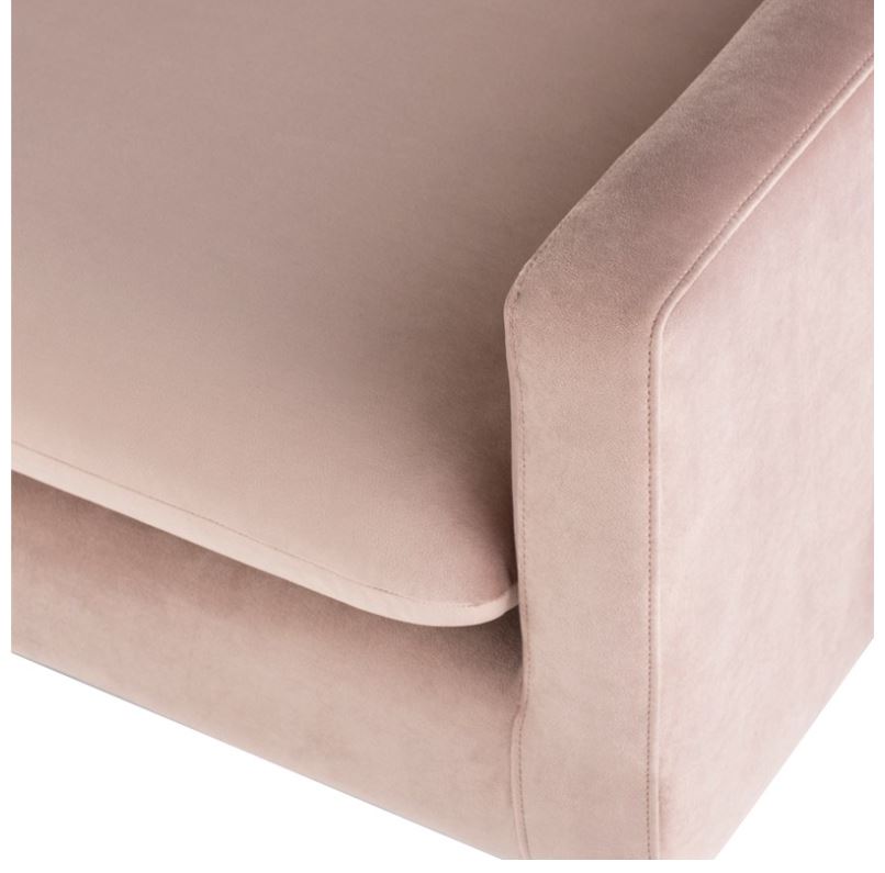 Anders Sofa - Blush with Brushed Gold Legs