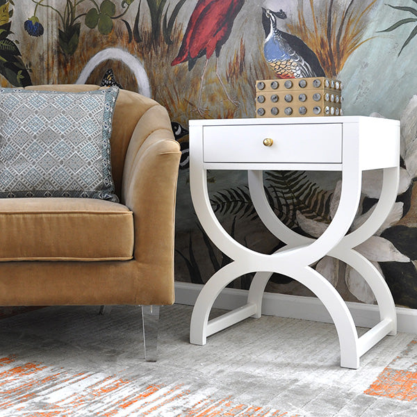 Alexis-White Side Table