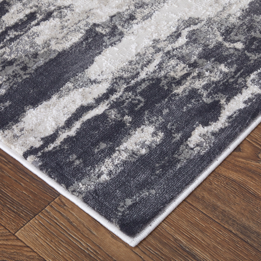 Prasad Modern Abstract Ivory Gray Taupe Area Rug (10' x 13'2")