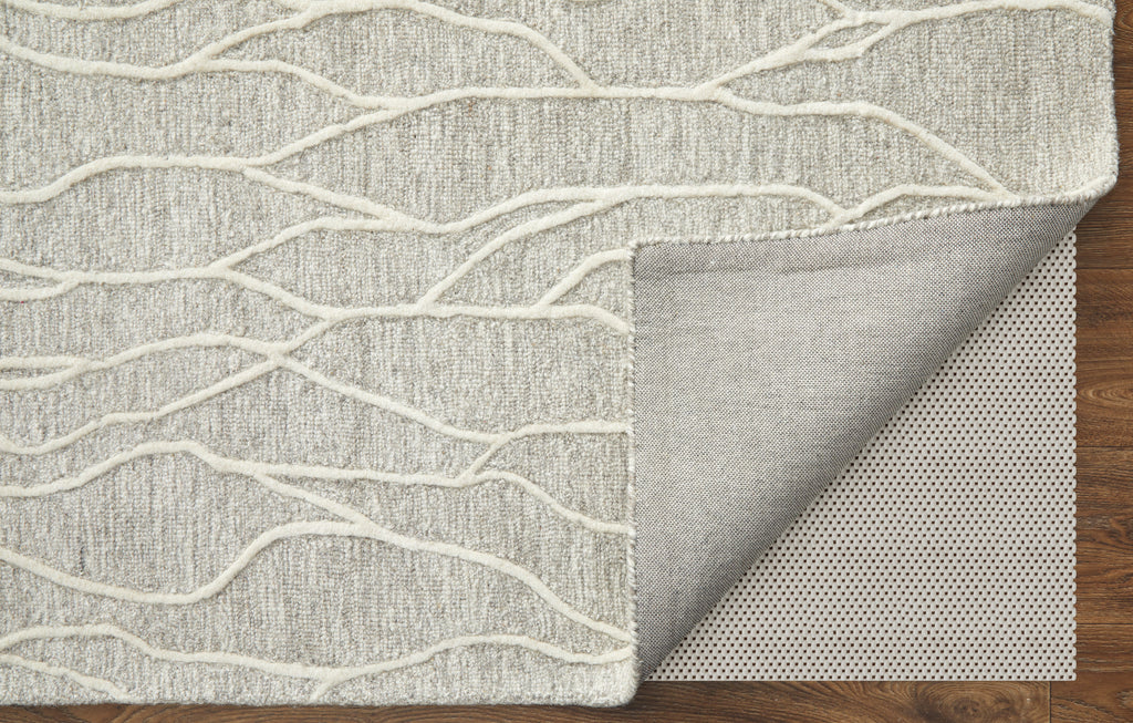 Enzo Transitional Abstract Taupe Ivory Area Rug (12' x 15')