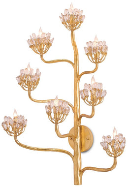 Agave Americana Gold Wall Sconce