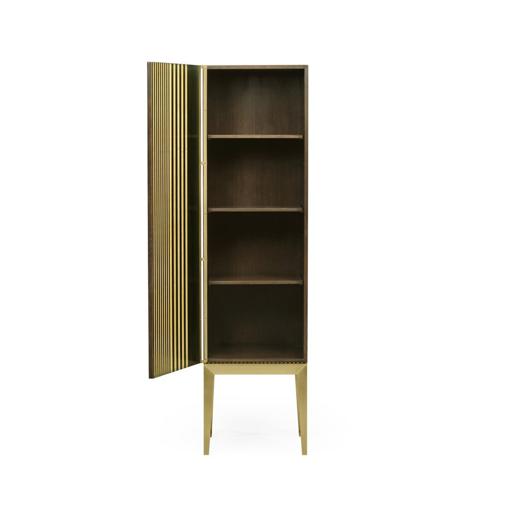 Modern Accents Optical Illusion Satinwood Cabinet