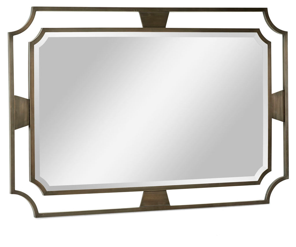 Modern Accents Curved Bronzed Wall Mirror