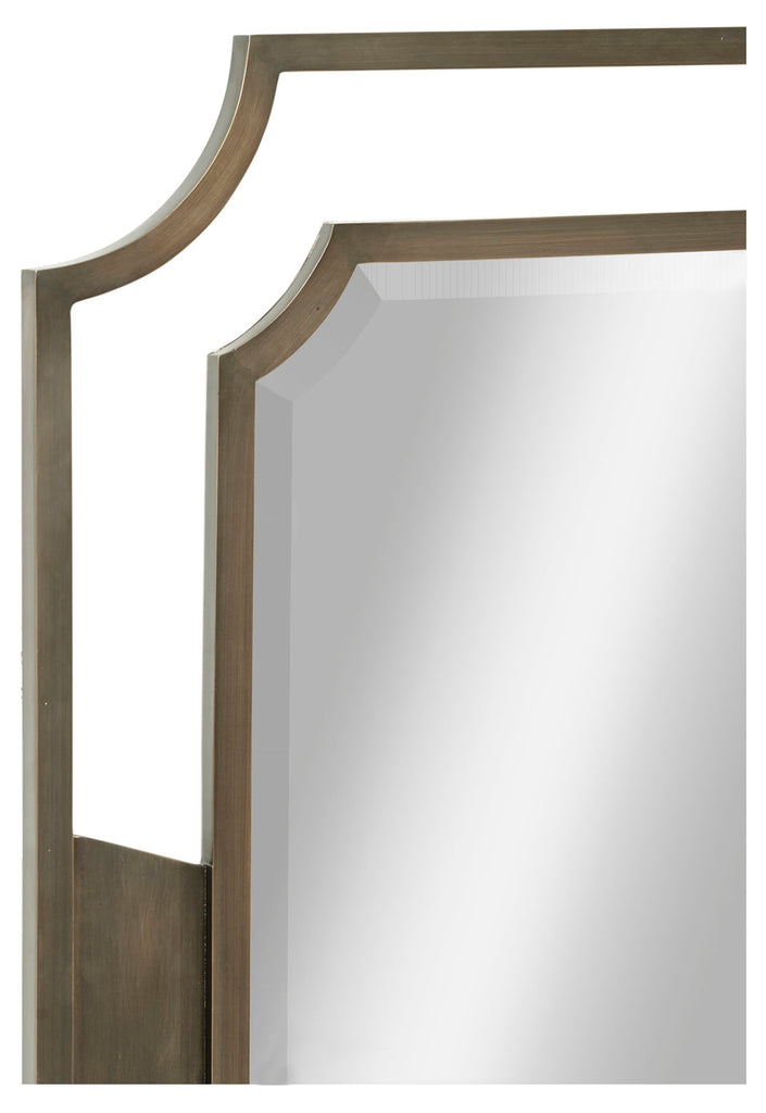 Modern Accents Curved Bronzed Wall Mirror