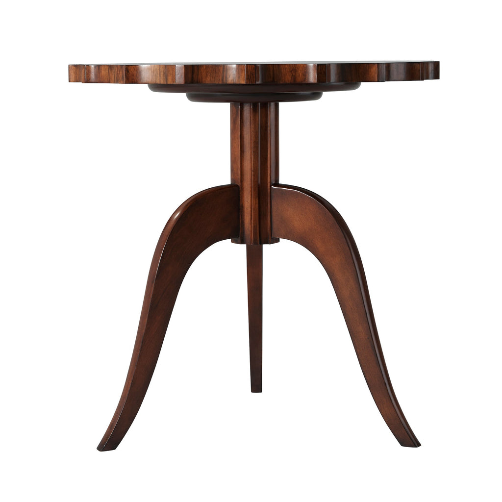 Modern Piecrust Accent Table