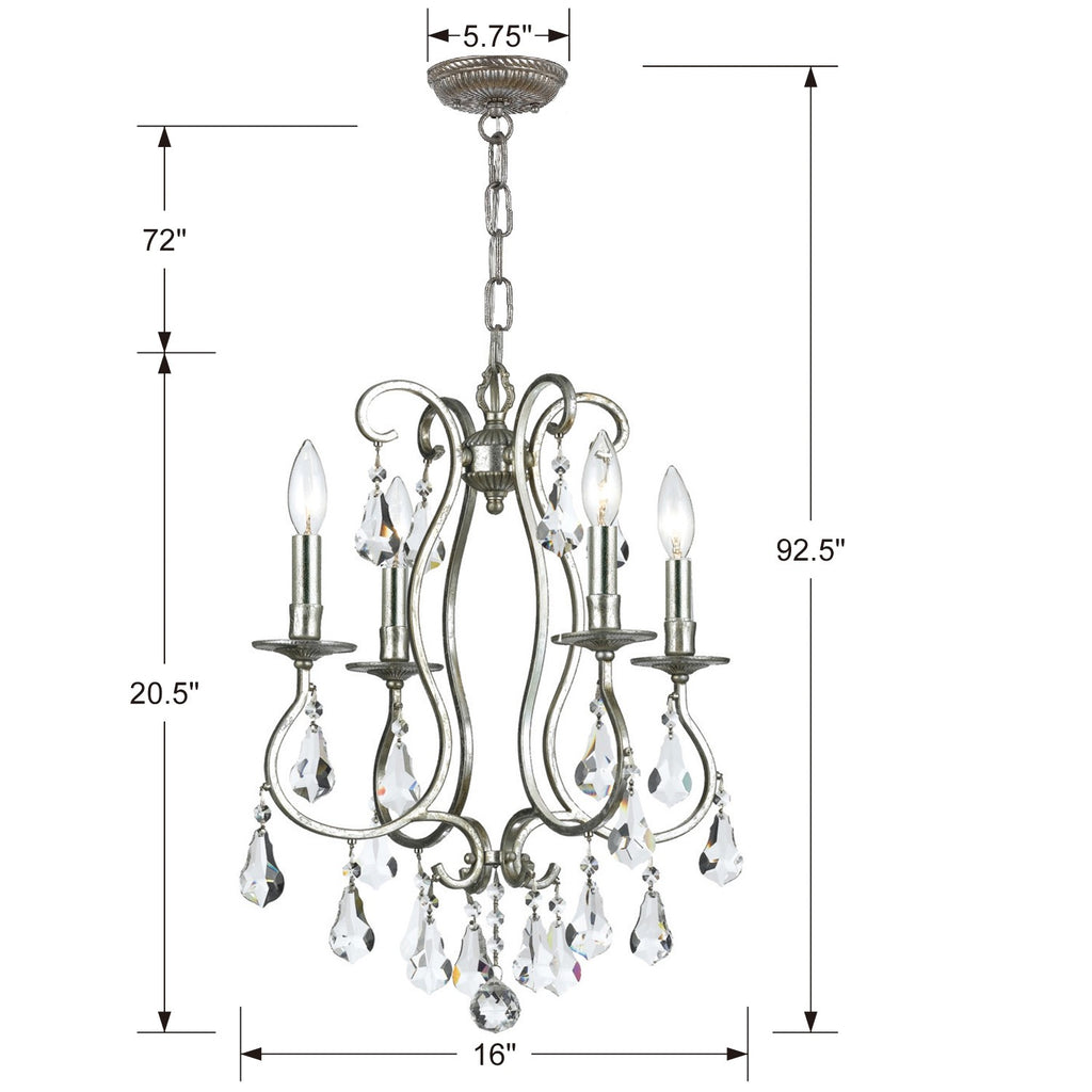 Ashton 4 Light Mini Chandelier