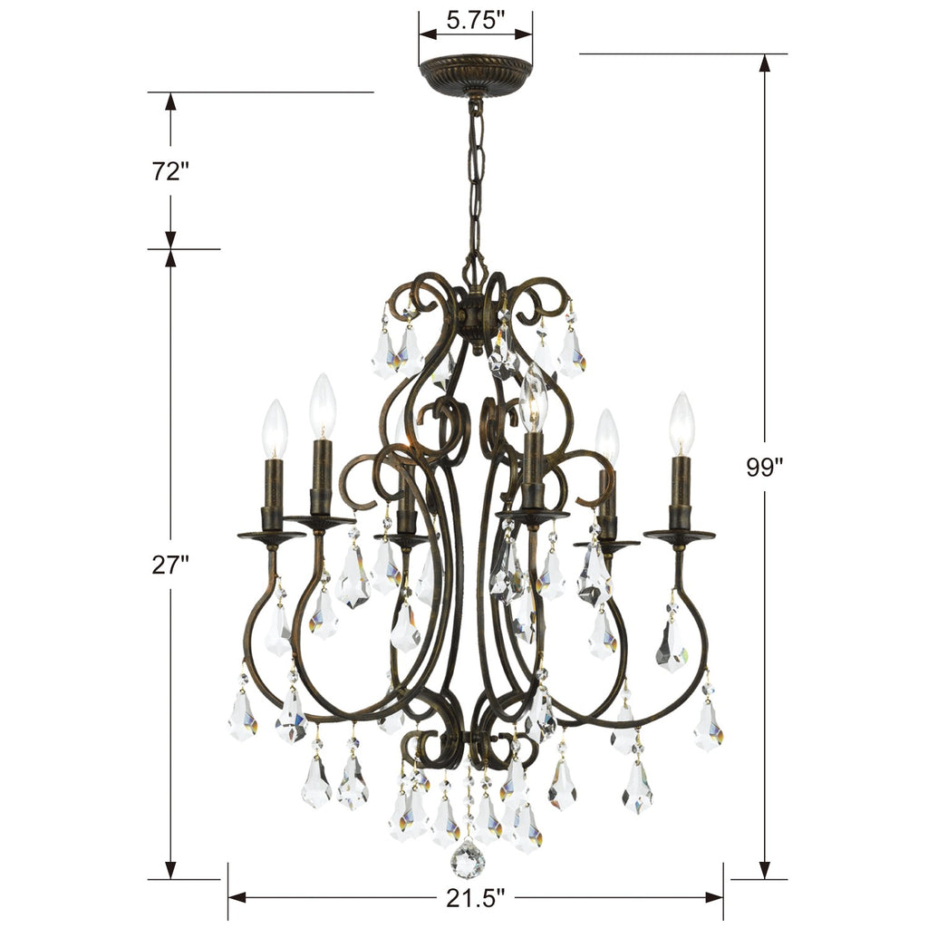 Ashton 6 Light Chandelier