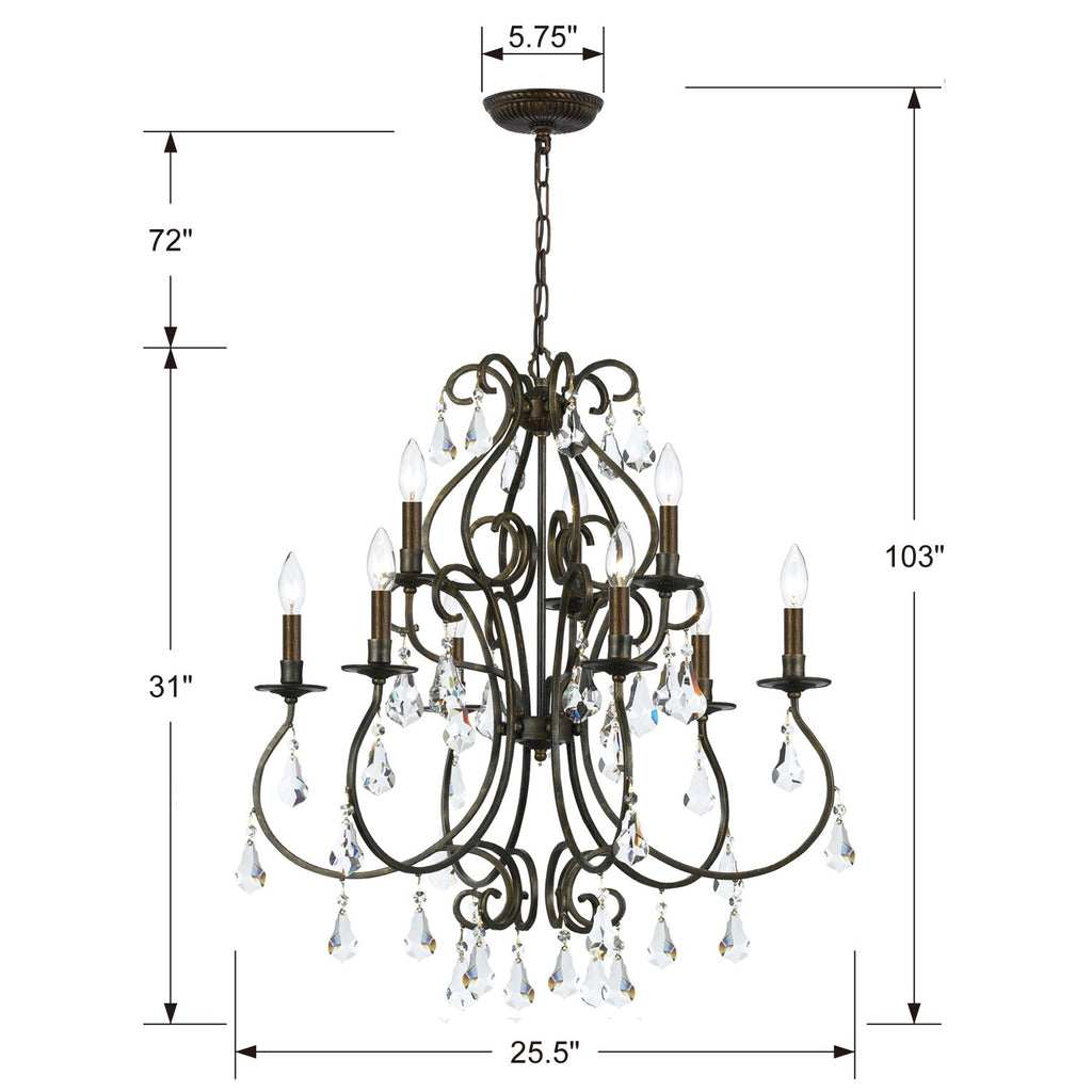 Ashton 9 Light Chandelier