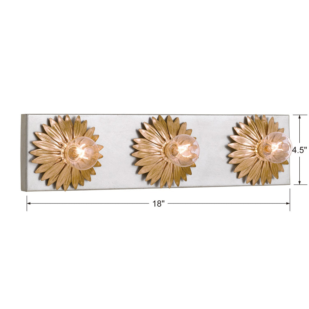 Broche 3 Light Bathroom Vanity