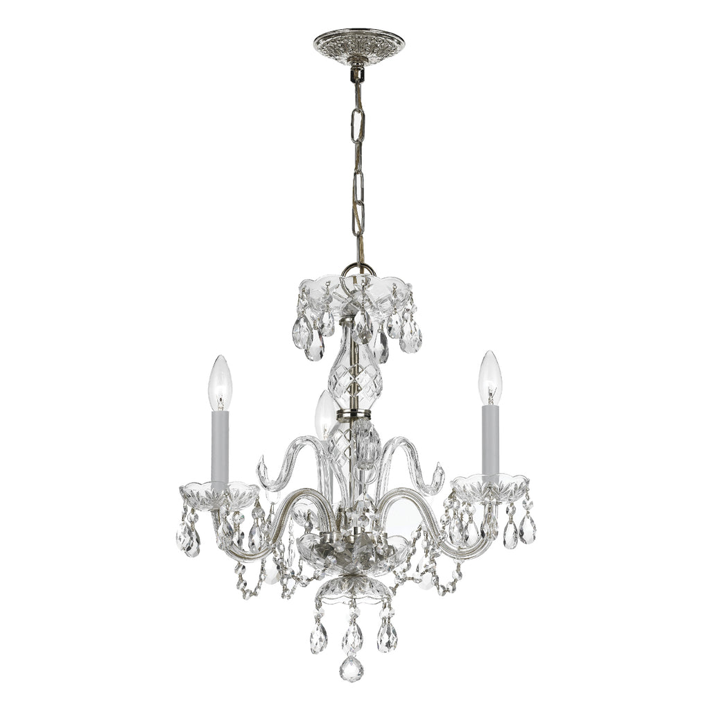 Traditional Crystal 3 Light Mini Chandelier