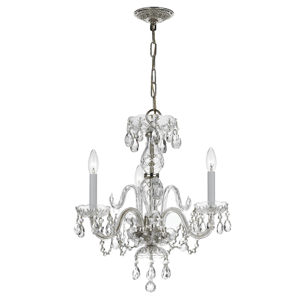 Traditional Crystal 3 Light Mini Chandelier