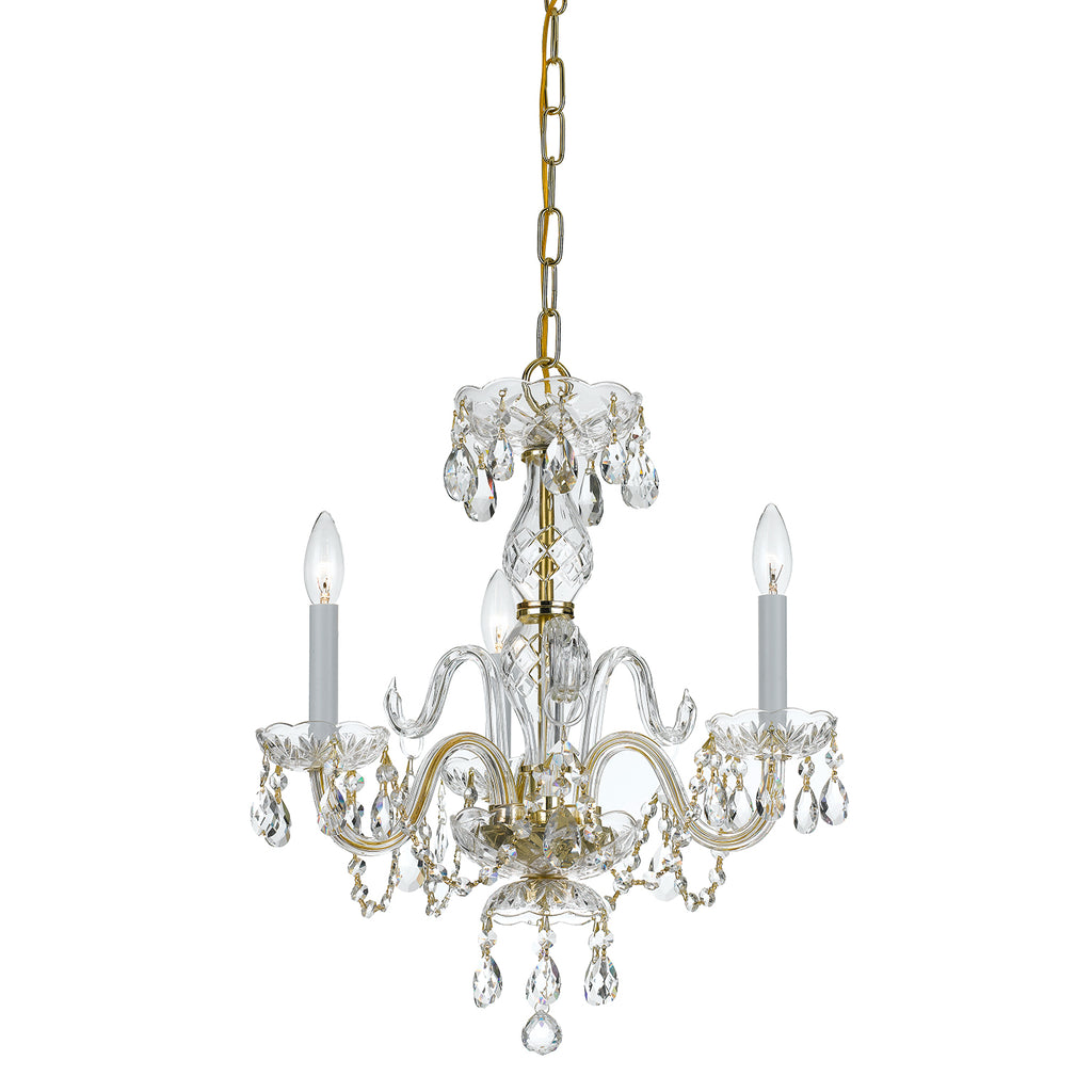 Traditional Crystal 3 Light Mini Chandelier