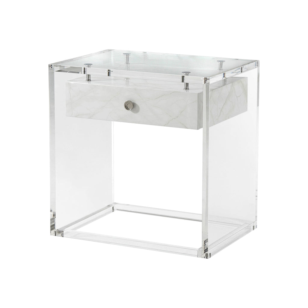 Generation (Faux Carrara) Side Table