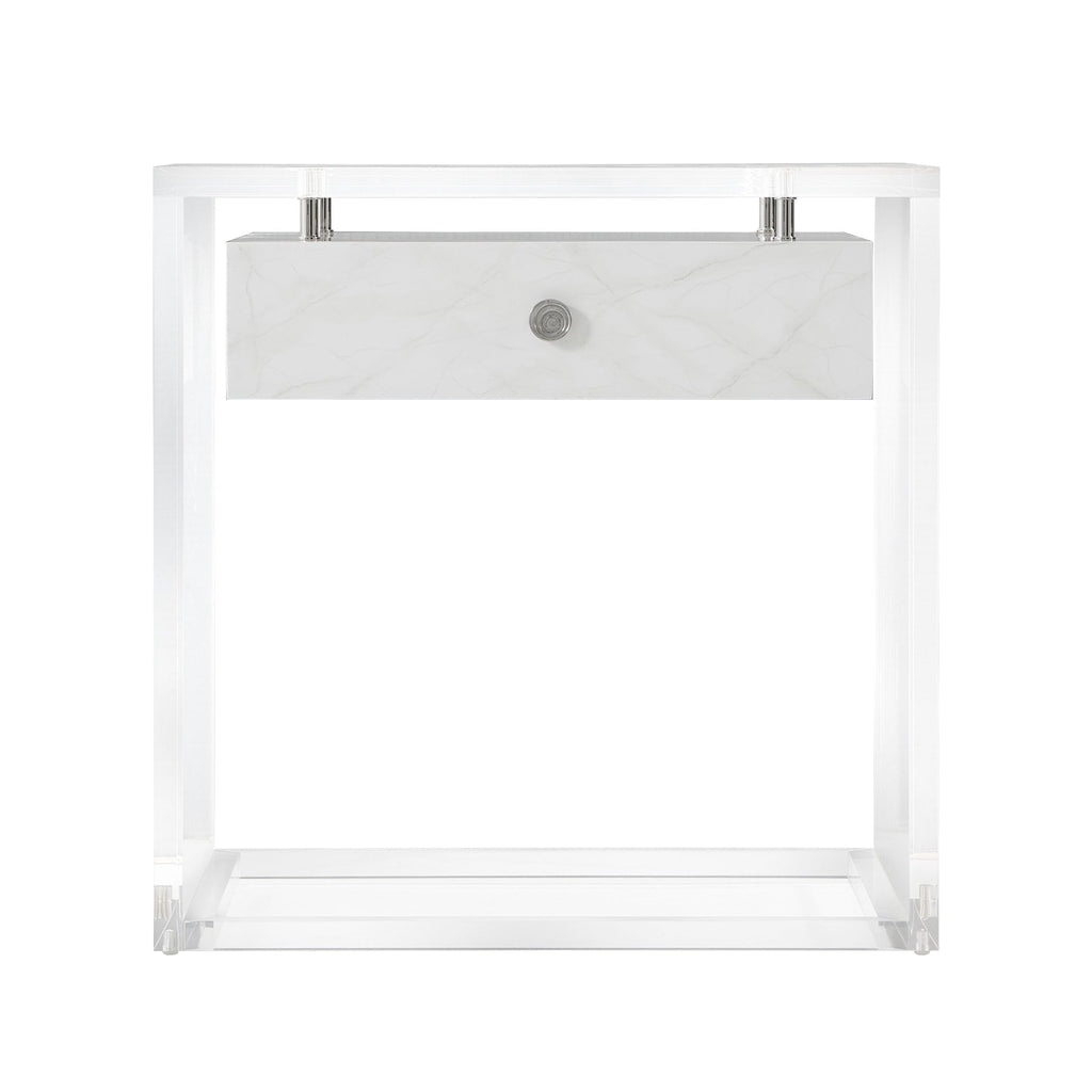 Generation (Faux Carrara) Side Table