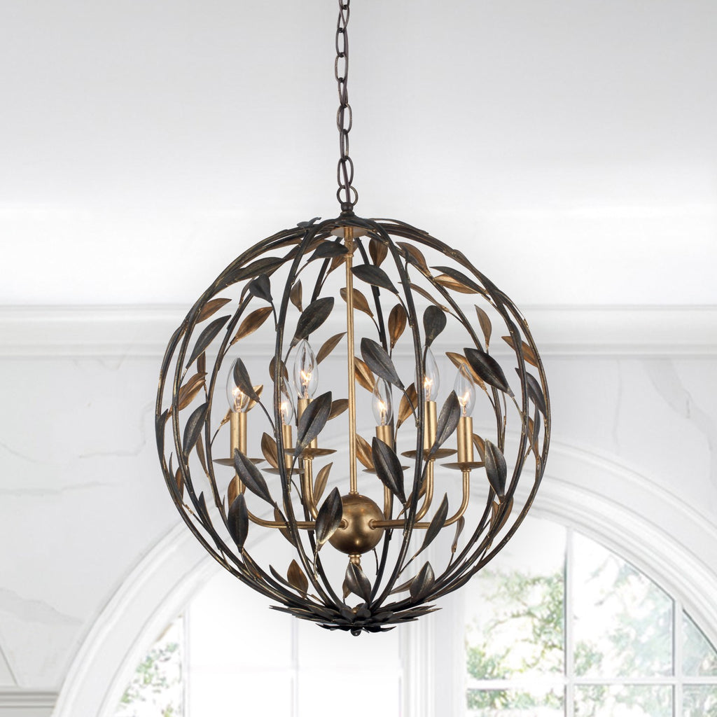 Broche 6 Light Chandelier