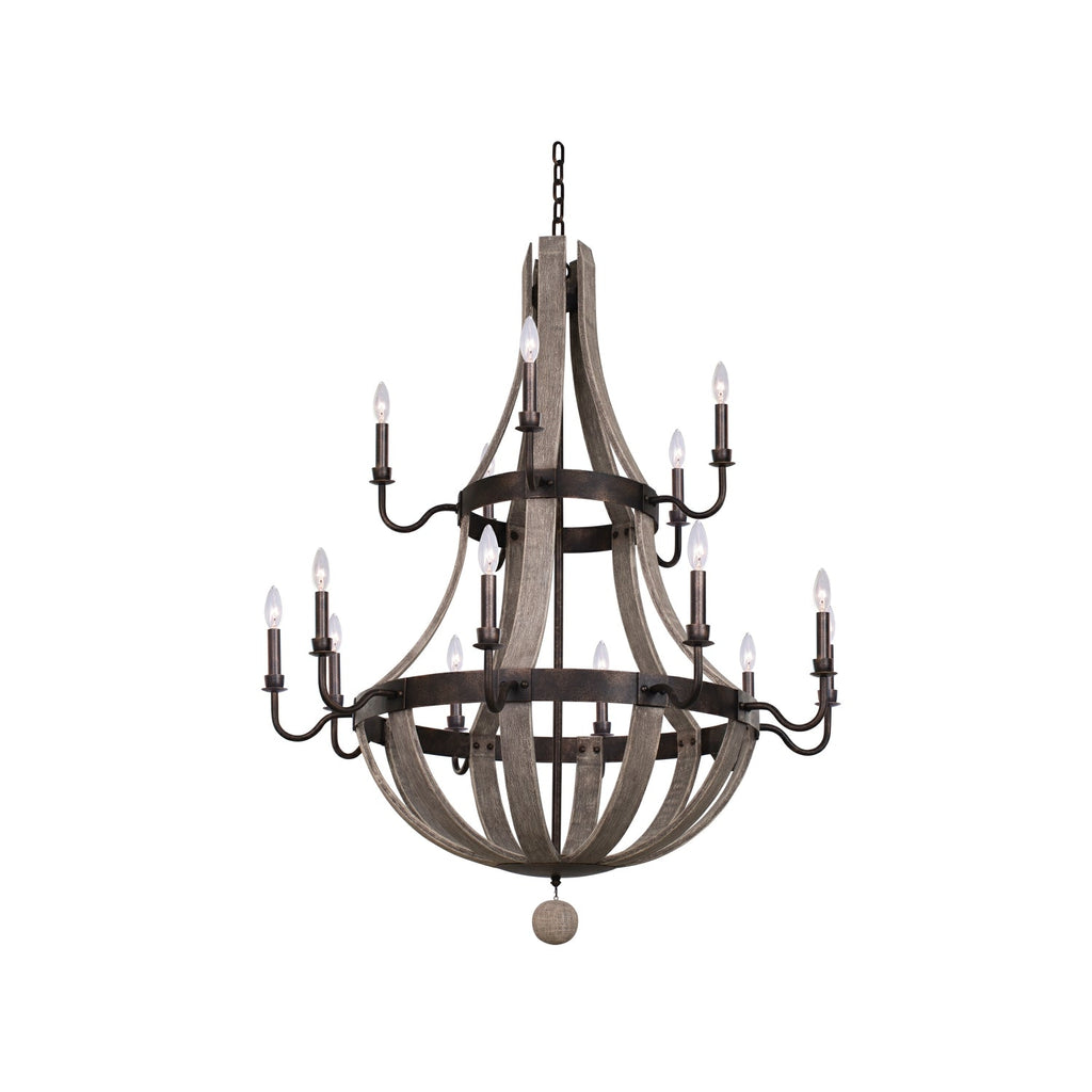 Harper (10+5) Light 2-Tier Chandelier