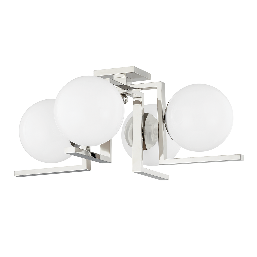 Tanner Flush Mount - Polished Nickel