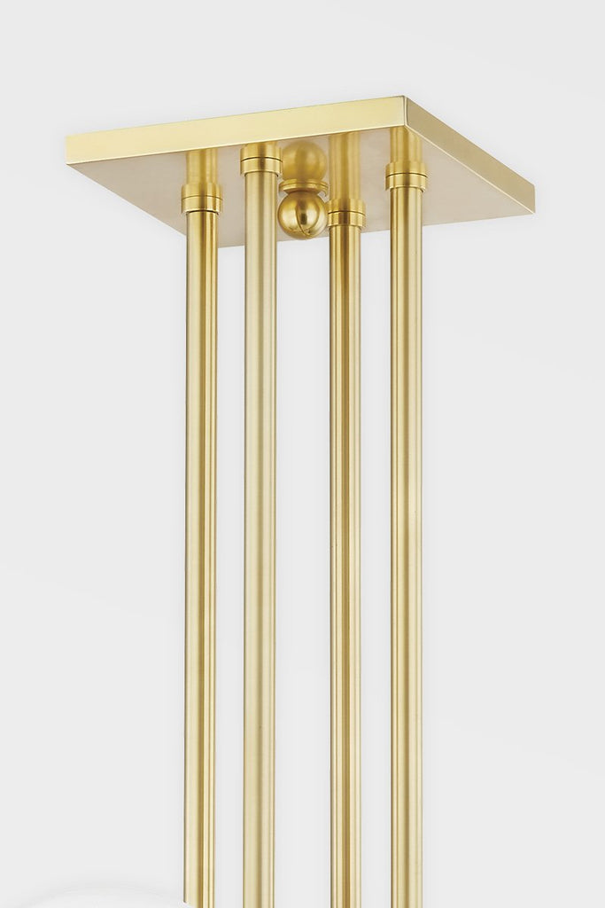 Tanner 5 Light Chandelier - Aged Brass