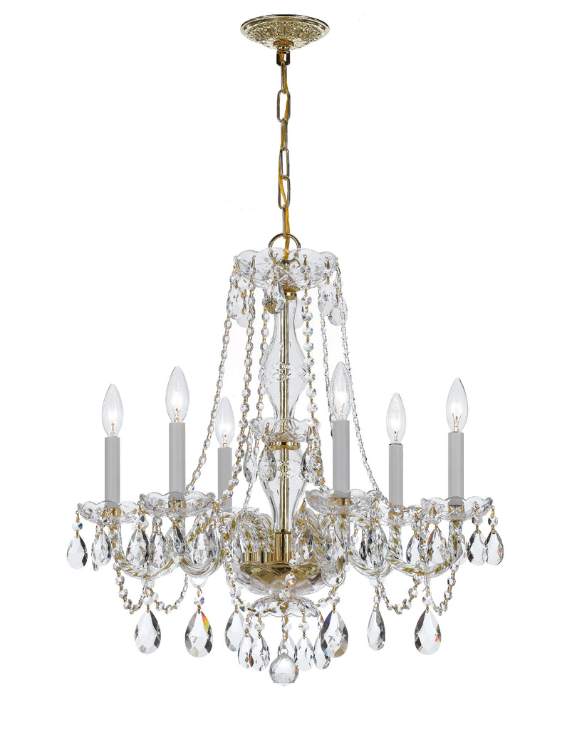 Traditional Crystal 6 Light Chandelier