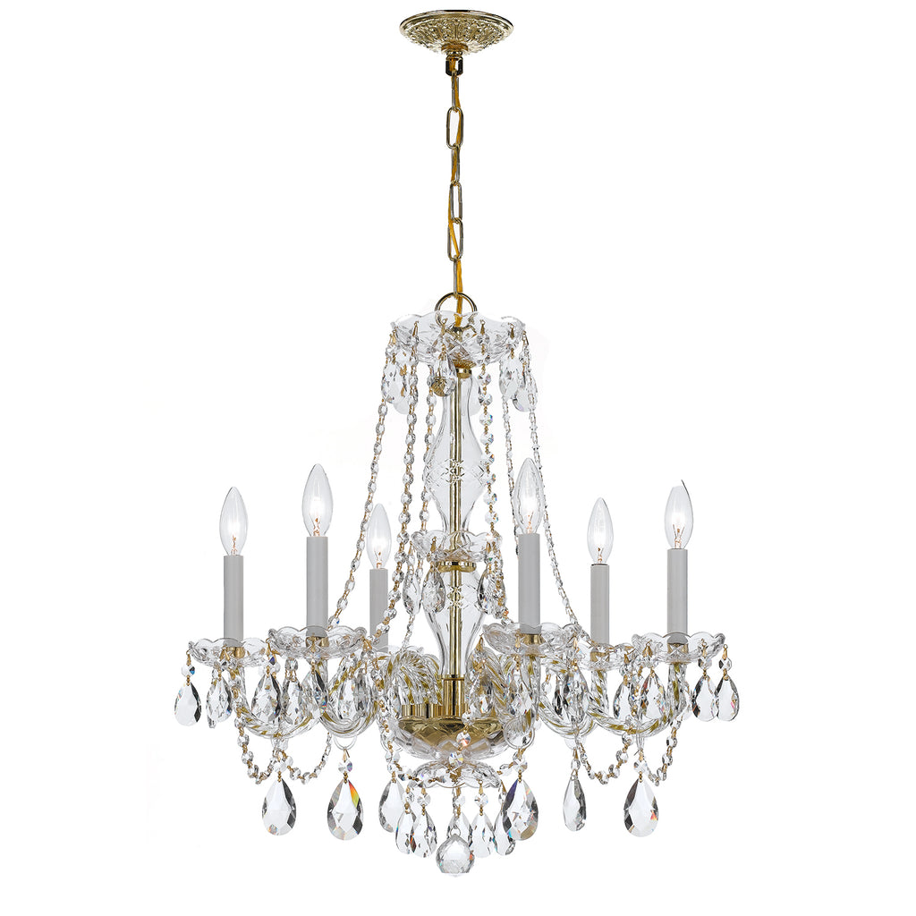 Traditional Crystal 6 Light Chandelier