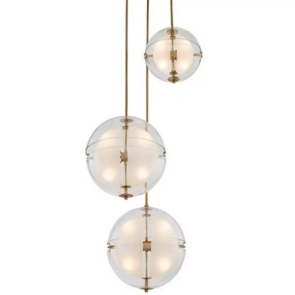 Sussex 3 Orb Multi Drop Foyer Light