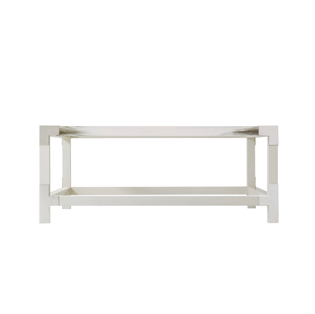 Cutting Edge Squared (Longhorn White) Cocktail Table