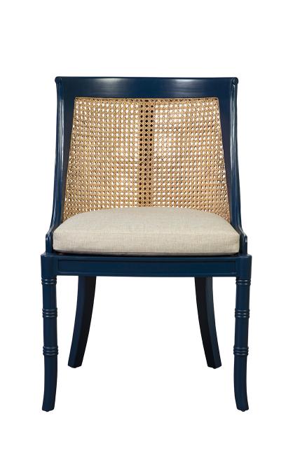 Spoonback Side Chair, Parisian Blue Lacquer