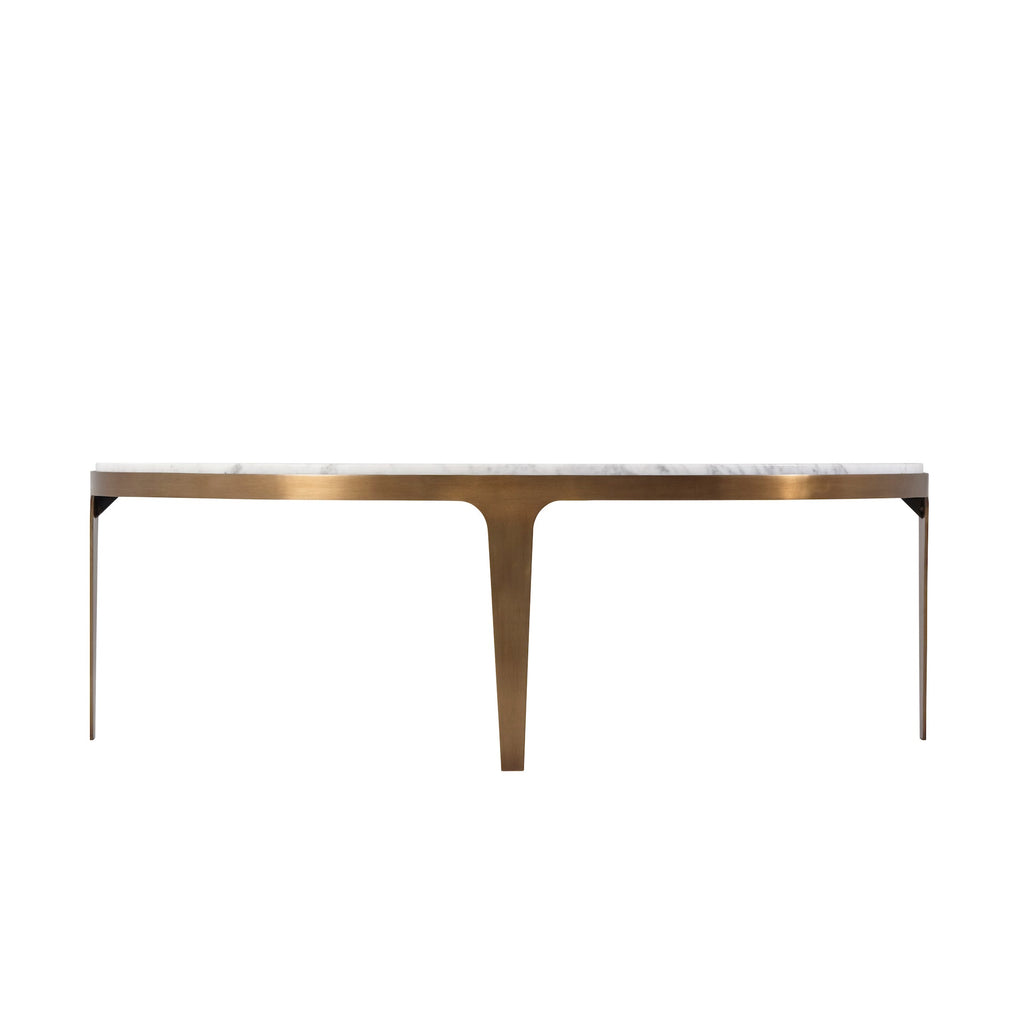 Gennaro Oval Marble Cocktail Table