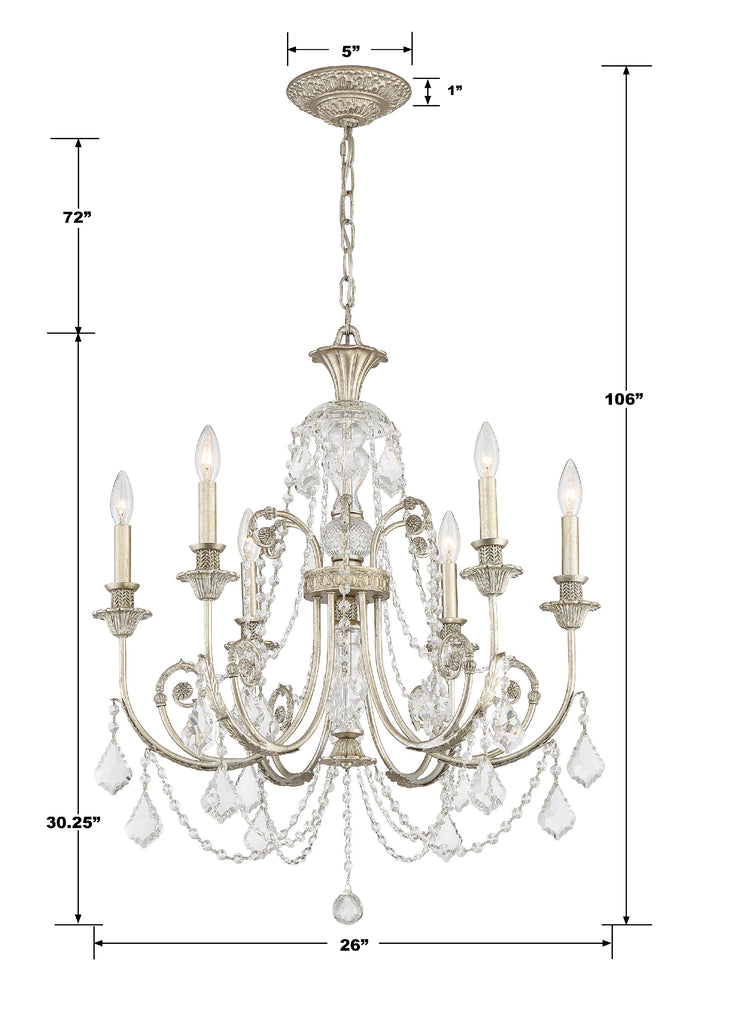 Regis 6 Light Chandelier