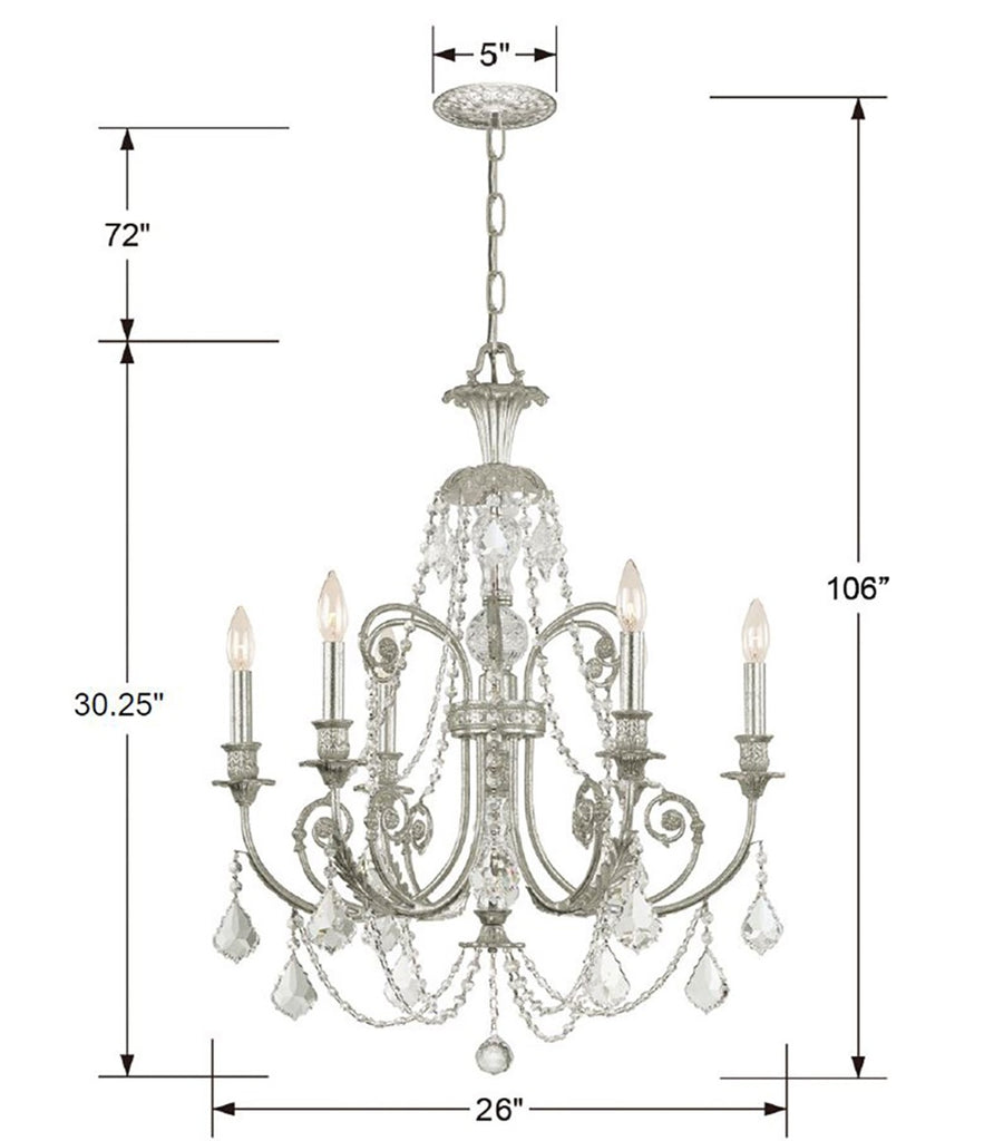 Regis 6 Light Chandelier