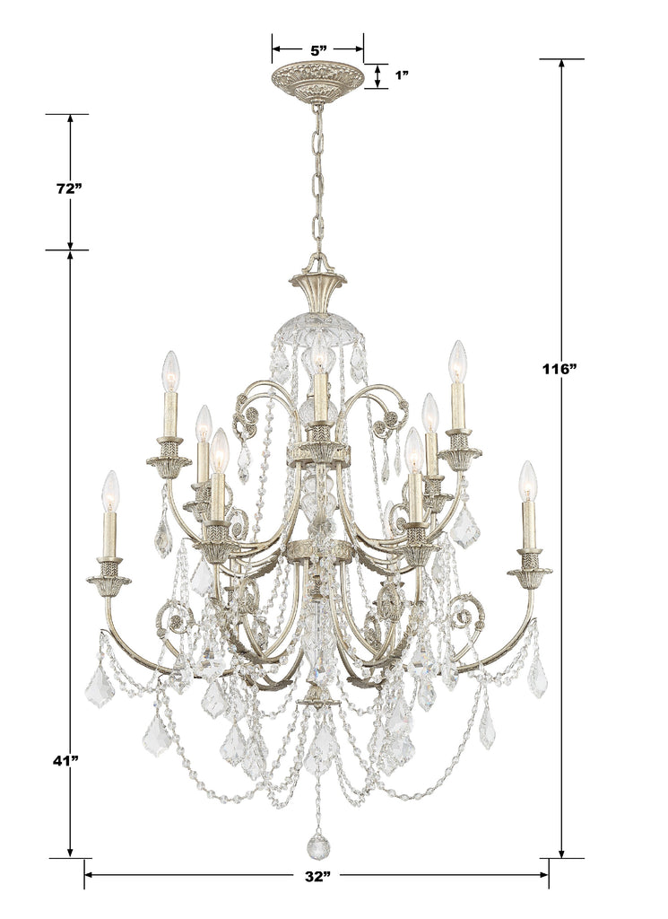 Regis 12 Light Chandelier