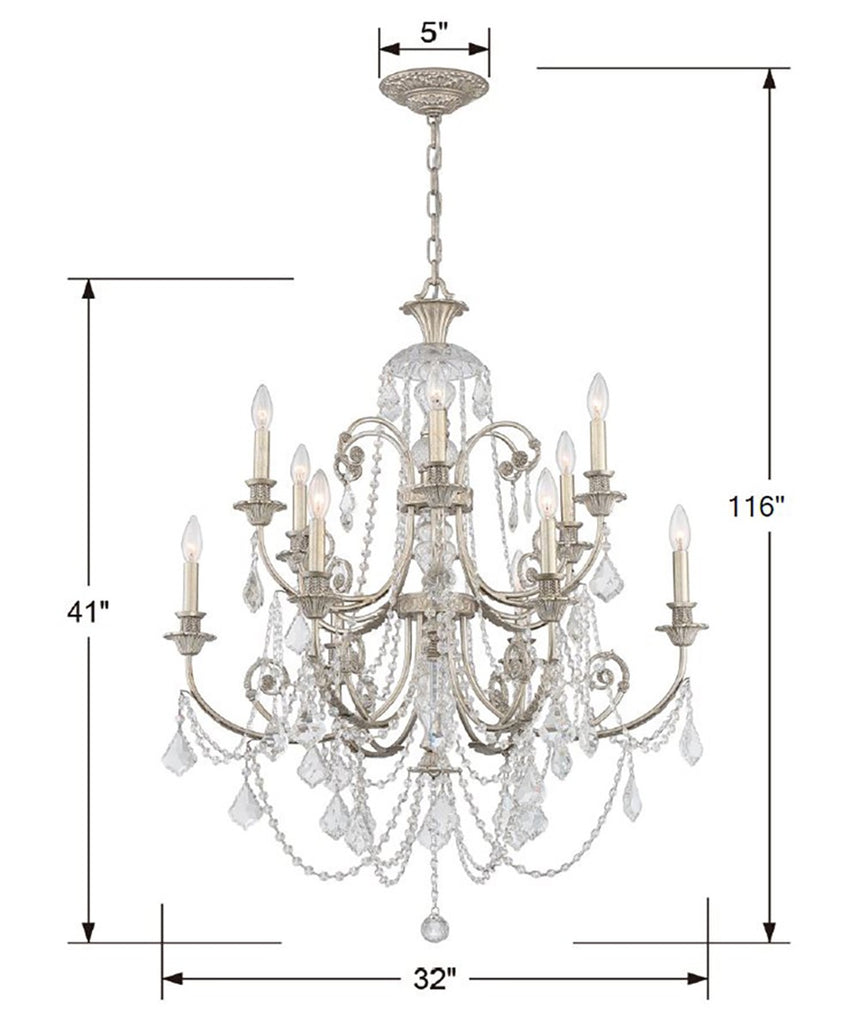 Regis 12 Light Chandelier