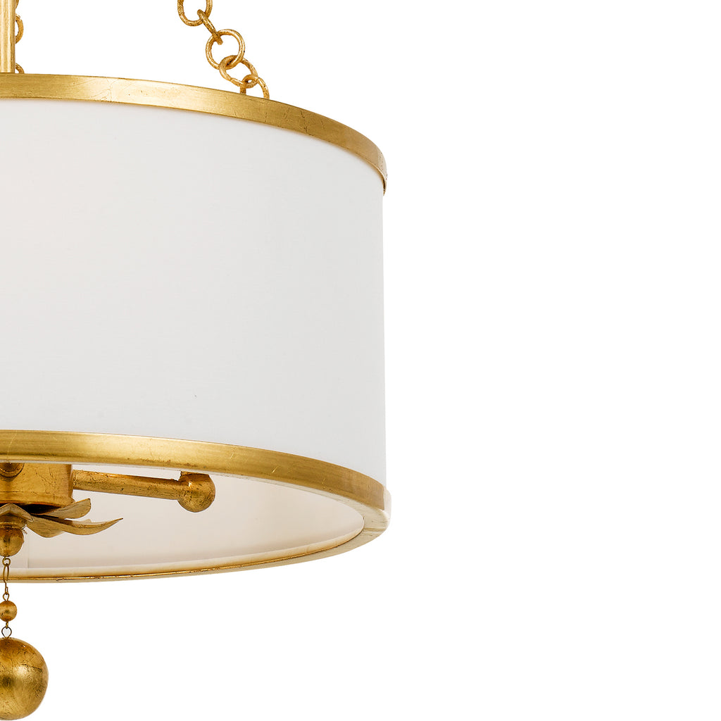 Broche 3 Light Semi Flush