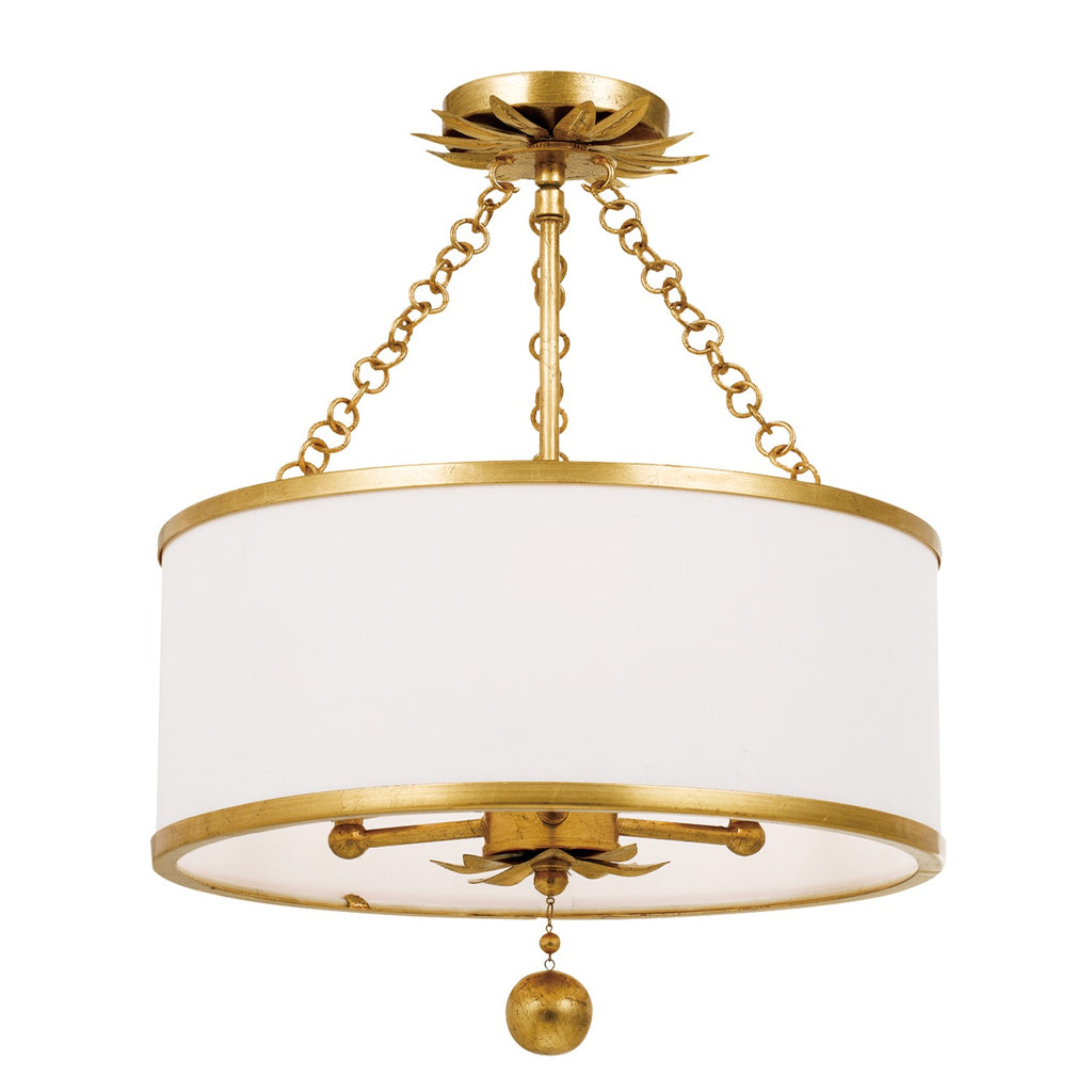 Broche 3 Light Semi Flush