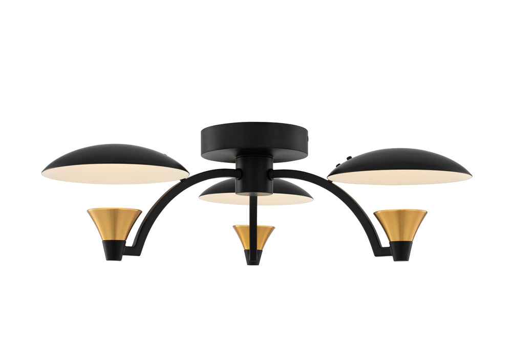 Redding 3 Light LED Semi Flush