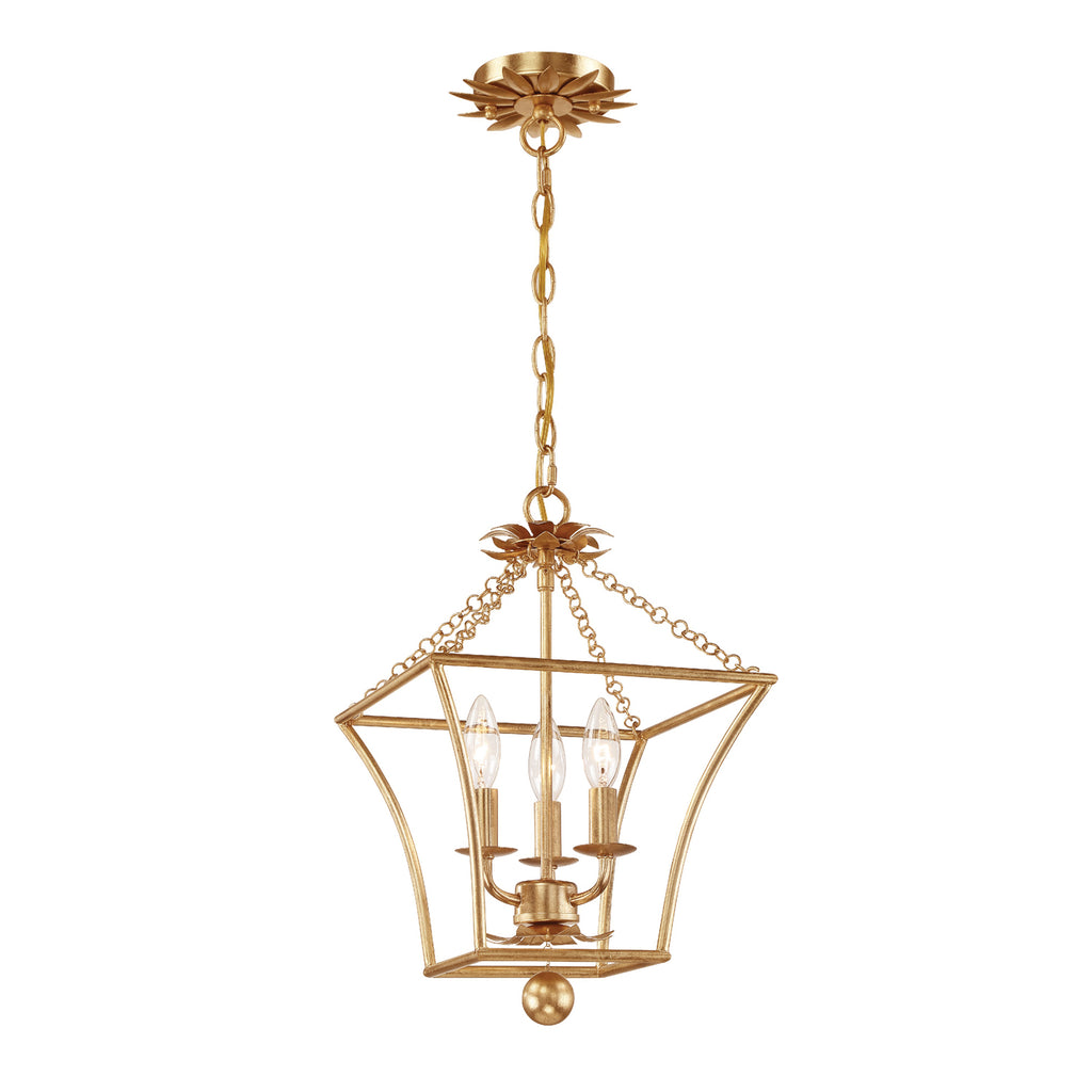 Broche 3 Light Lantern Chandelier