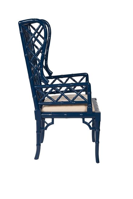 Regency Wingback Chair, On-Trend Blue