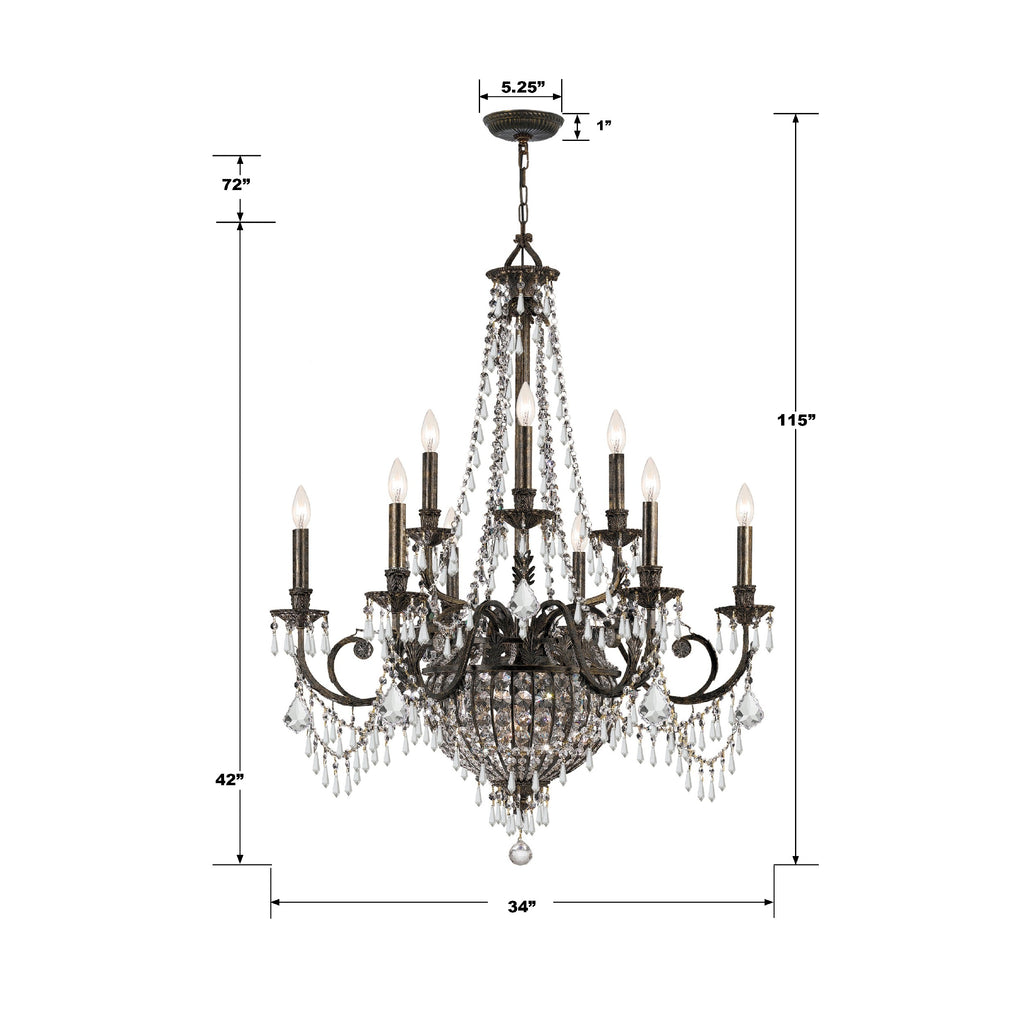 Vanderbilt 12 Light Chandelier