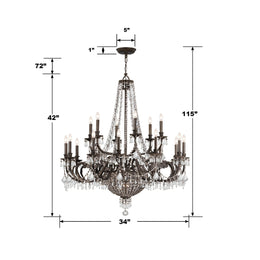 Vanderbilt 23 Light Chandelier