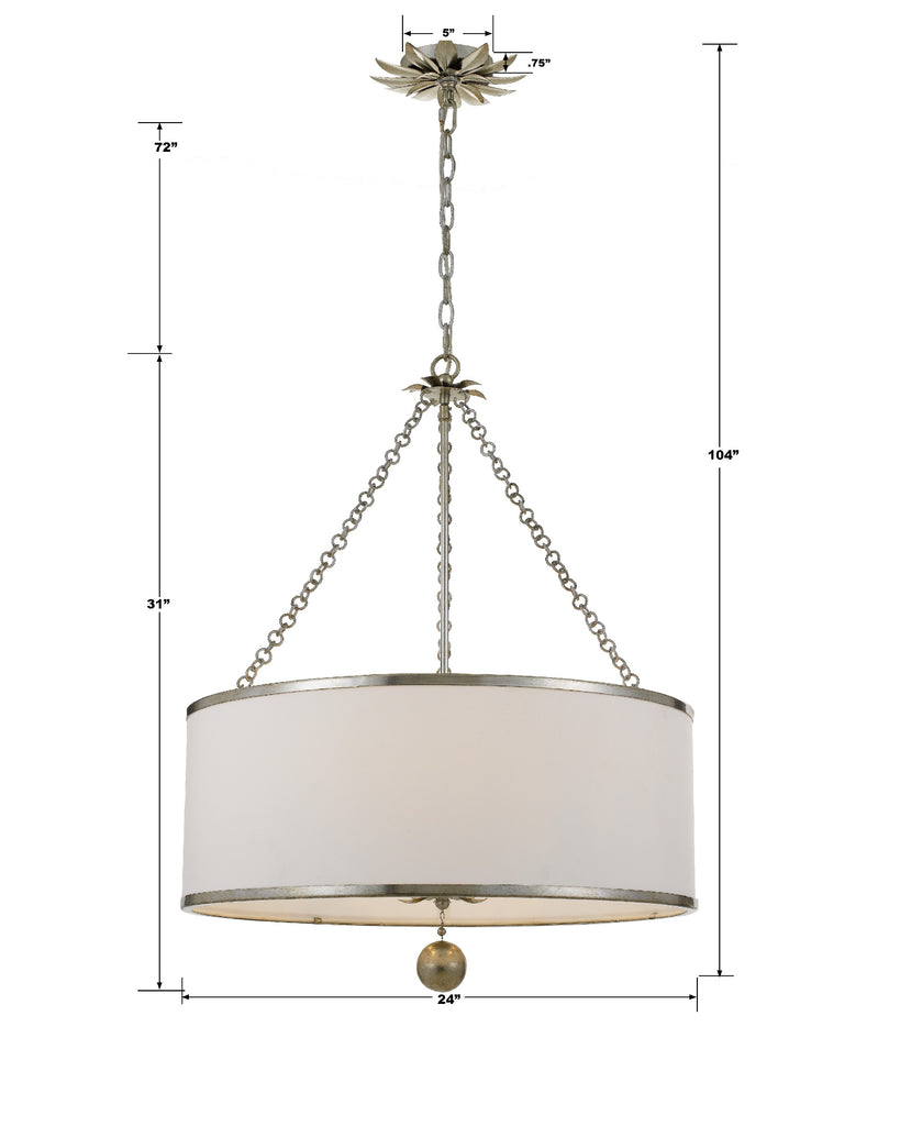 Broche 6 Light Chandelier